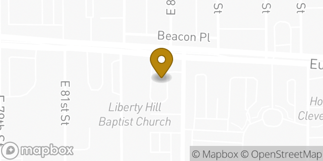 Map showing the location of McDonald's in Cleveland, OH 44103