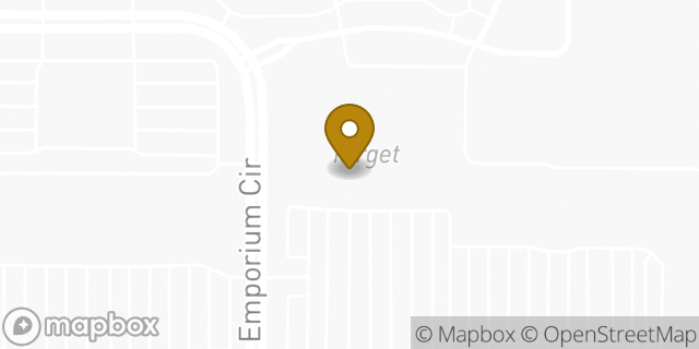 Map showing the location of Target Optical in Mesquite, TX 75150
