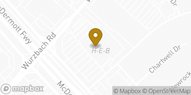 Map showing the location of H-E-B in San Antonio, TX 78230