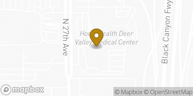 Map showing the location of Starbucks in Phoenix, AZ 85027