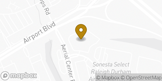 Map showing the location of La Quinta Inn and Suites in Morrisville, NC 27560