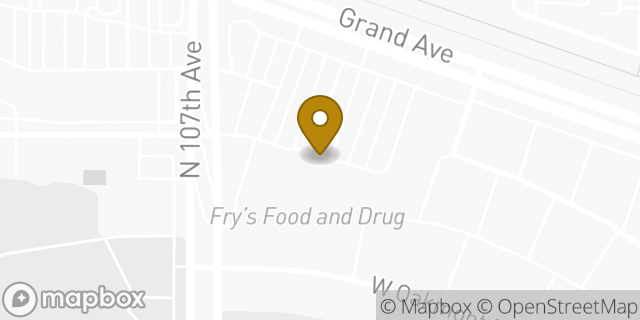 Map showing the location of Fry's Money Services in Sun City, AZ 85351