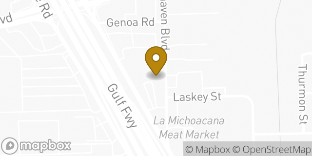 Map showing the location of Enterprise Rent-A-Car in Houston, TX 77034