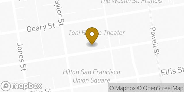 Map showing the location of Alamo in San Francisco, CA 94102
