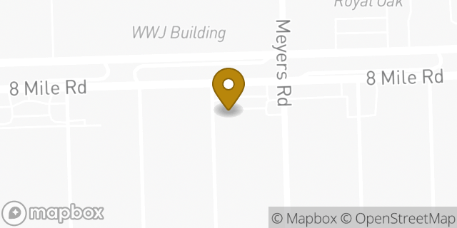 Map showing the location of Amazon Locker - Tazlina in Detroit, MI 48235