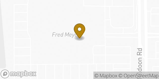 Map showing the location of Fred Meyer in Anchorage, AK 99504