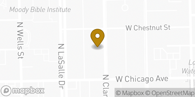 Map showing the location of The Church of Jesus Christ of Latter-day Saints in Chicago, IL 60610