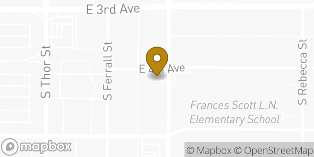 Map showing the location of Spokane, WA (Freya) in Spokane, WA 99202