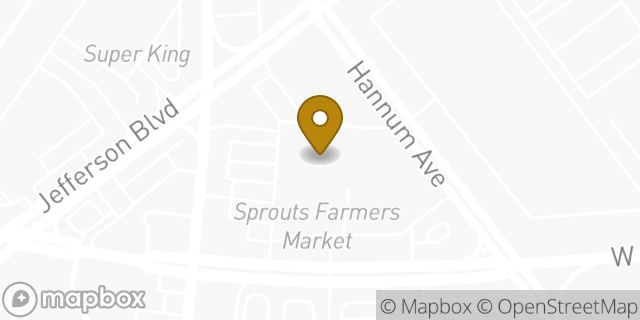 Map showing the location of FedEx ShipSite in Culver City, CA 90230