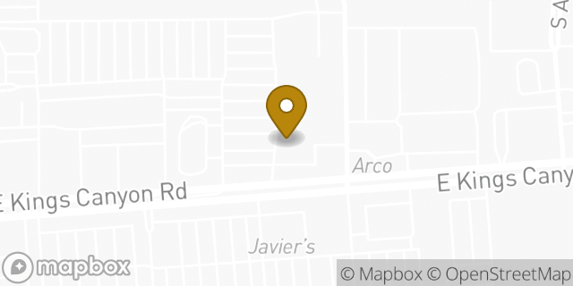 Map showing the location of Subway in Fresno, CA 93727