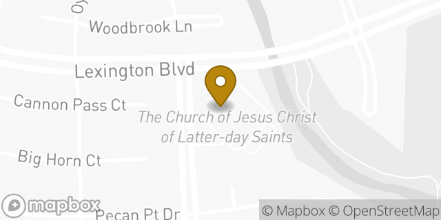 Map showing the location of The Church of Jesus Christ of Latter-day Saints in Sugar Land, TX 77478