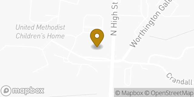 Map showing the location of Kroger Fuel Center in Worthington, OH 43085