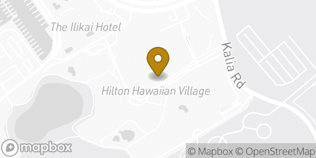 Map showing the location of National Car Rental in Honolulu, HI 96815