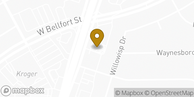 Map showing the location of McDonald's in Houston, TX 77035