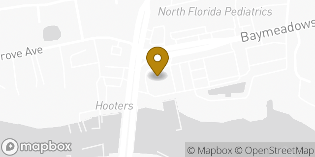 Map showing the location of Walgreens in Jacksonville, FL 32257