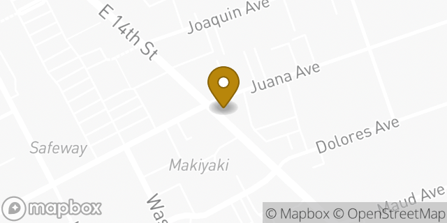 Map showing the location of Peet's Coffee in San Leandro, CA 94577