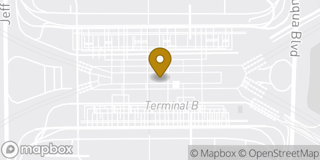Map showing the location of Avis Car Rental in Orlando, FL 32827