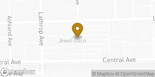 Map showing the location of Starbucks in River Forest, IL 60305