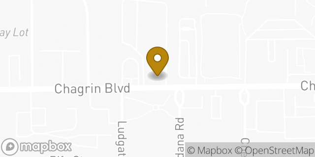 Map showing the location of Penske Truck Rental in Shaker Heights, OH 44120