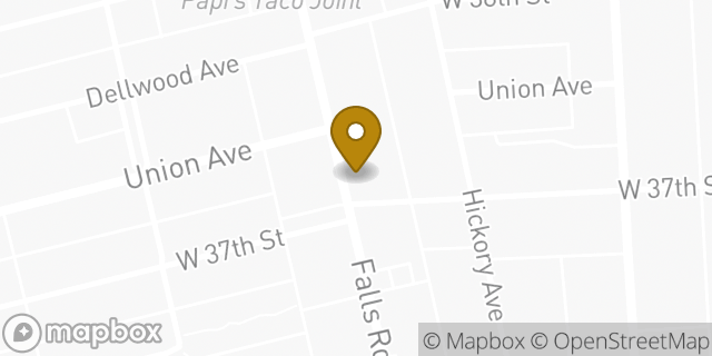 Map showing the location of Subway in Baltimore, MD 21211