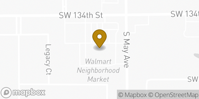 Map showing the location of Walmart Neighborhood Market in Oklahoma City, OK 73170