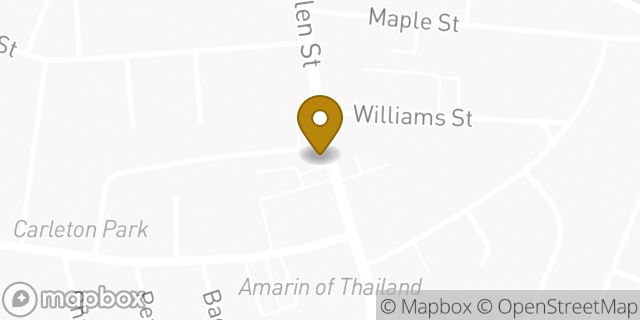 Map showing the location of Starbucks in Newton, MA 02458