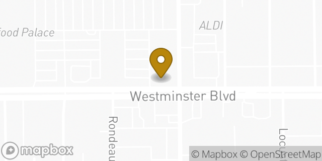 Map showing the location of Chipotle Mexican Grill in Westminster, CA 92683