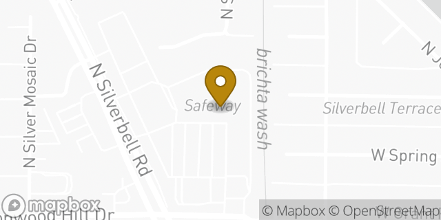 Map showing the location of Safeway in Tucson, AZ 85745