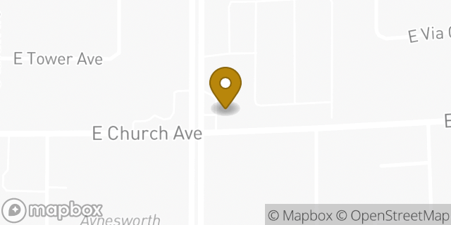 Map showing the location of 7-Eleven in Fresno, CA 93725