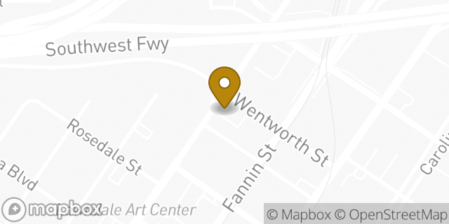 Map showing the location of Amazon Locker - Grindstone in Houston, TX 77002