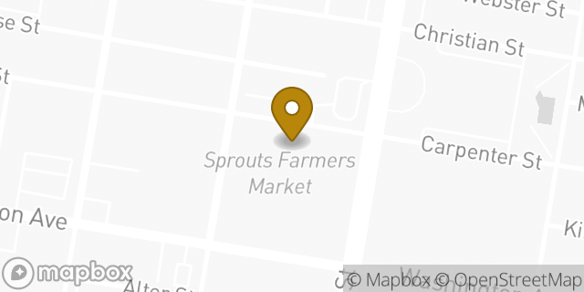 Map showing the location of Sprouts Farmers Market in Philadelphia, PA 19146
