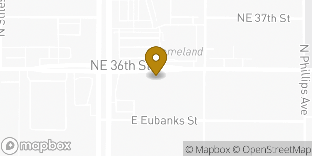 Map showing the location of Coinme in Oklahoma City, OK 73105