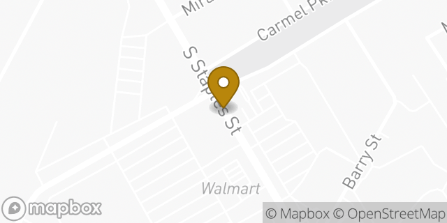 Map showing the location of AutoZone in Corpus Christi, TX 78411