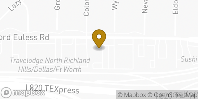 Map showing the location of Olive Garden in North Richland Hills, TX 76180