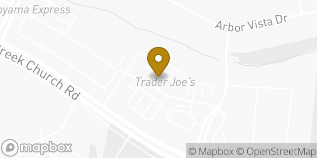 Map showing the location of Trader Joe's in Charlotte, NC 28262