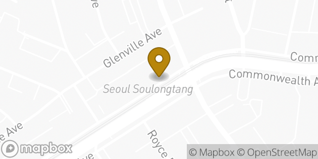 Map showing the location of Bank of America in Boston, MA 02134