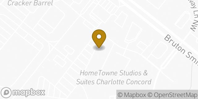 Map showing the location of Enterprise Rent-A-Car in Concord, NC 28027