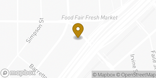Map showing the location of McDonald's in New York, NY 10459