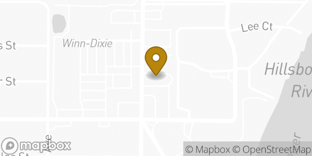 Map showing the location of McDonald's in Tampa, FL 33607