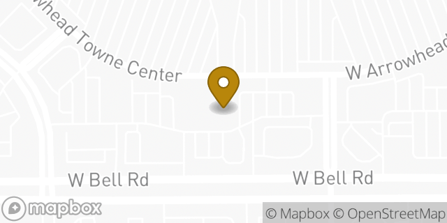 Map showing the location of Trader Joe's in Glendale, AZ 85308