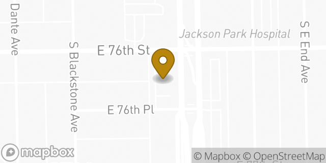 Map showing the location of AutoZone in Chicago, IL 60649