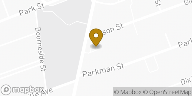 Map showing the location of Dunkin' in Boston, MA 02122