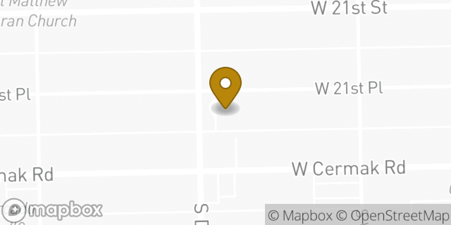 Map showing the location of Chase ATM in Chicago, IL 60608