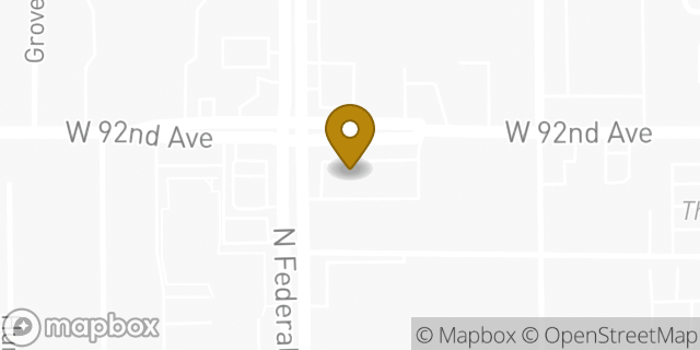 Map showing the location of McDonald's in Federal Heights, CO 80260