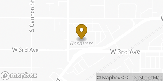 Map showing the location of Coinme in Spokane, WA 99201