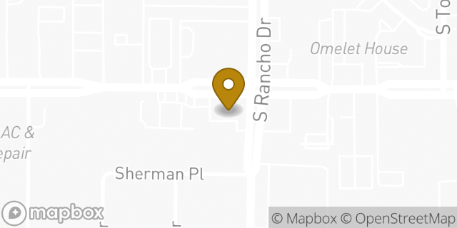 Map showing the location of Chase Bank in Las Vegas, NV 89102