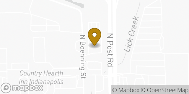 Map showing the location of Days Inn in Indianapolis, IN 46219