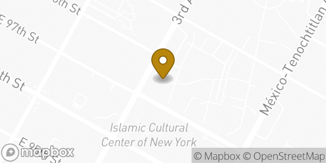 Map showing the location of Amazon Locker - Hose in New York, NY 10029