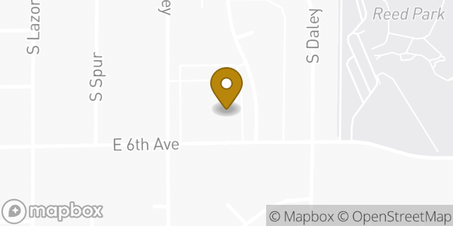 Map showing the location of The Church of Jesus Christ of Latter-day Saints in Mesa, AZ 85204