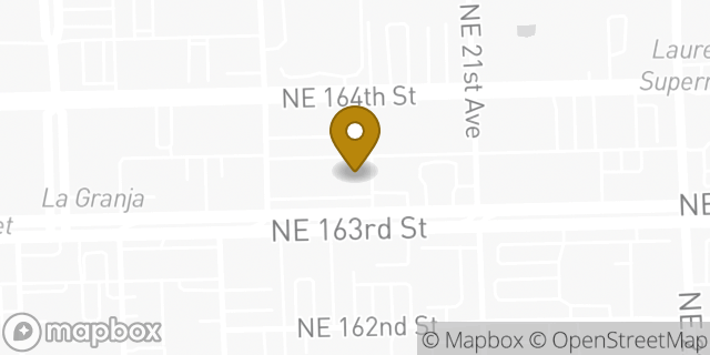 Map showing the location of HOTWORX in North Miami Beach, FL 33162